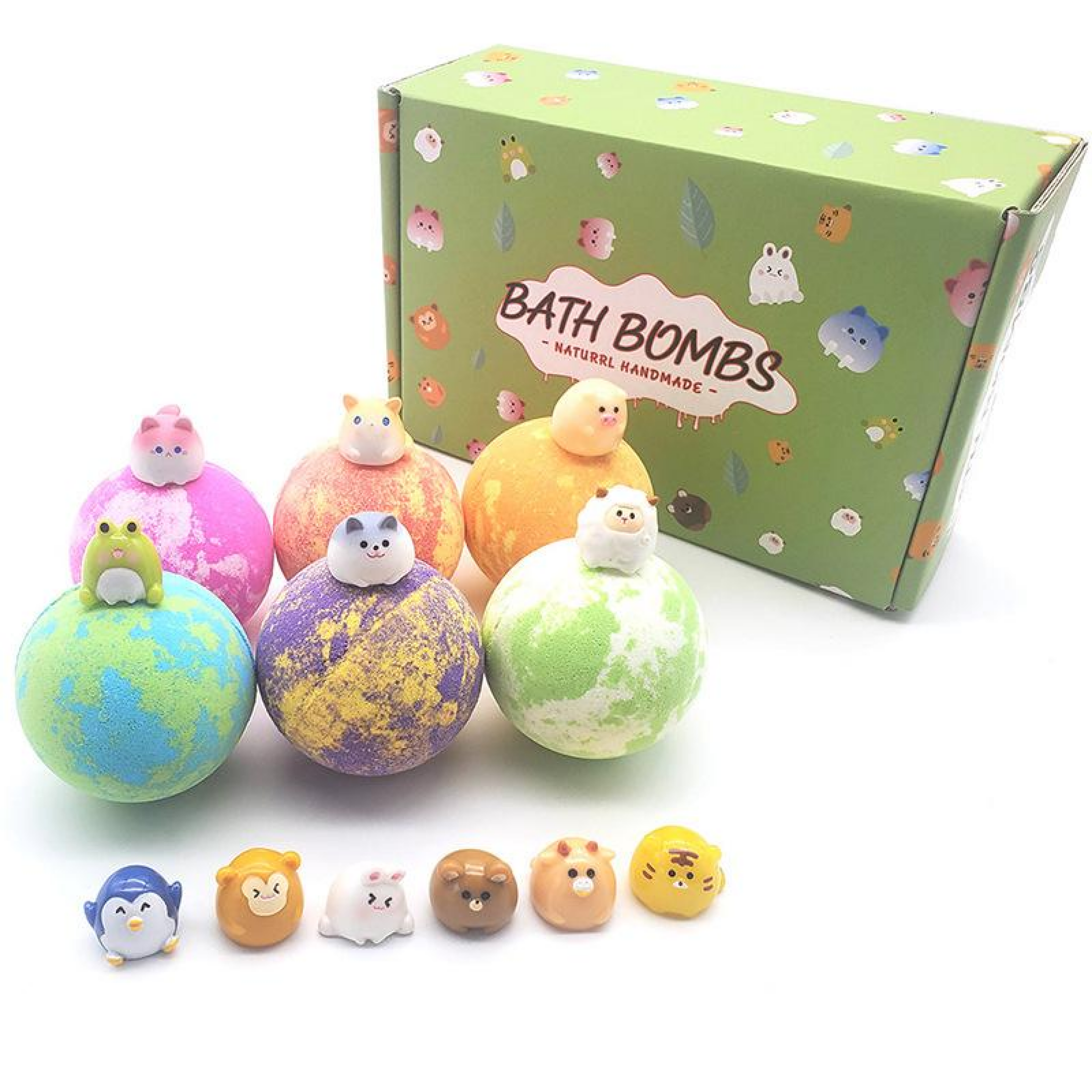 Ball Bath Bombs Yellow for Kids/Women