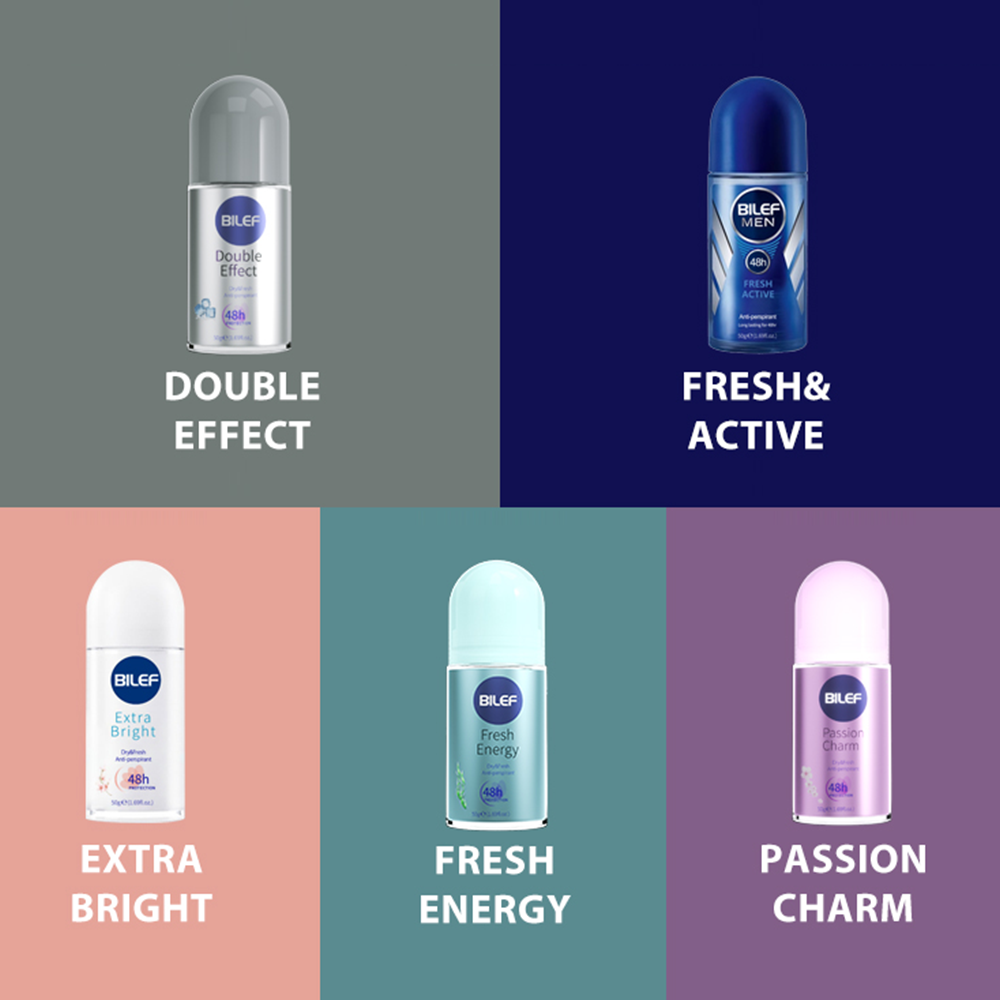BILEF Deodorant Roll-On Antiperspirant