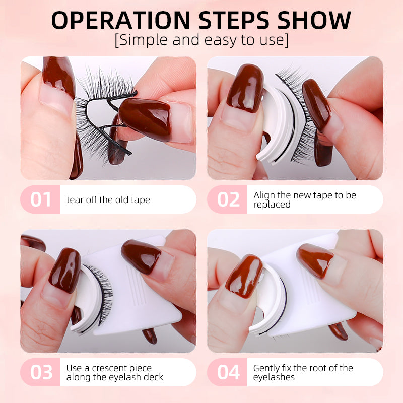 3pairs Glue-free Eyelashes